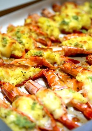 とろけるエビのポテトチーズ焼き-レシピのメイン写真