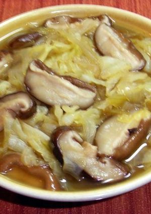 楽々レシピ【椎茸・キャベツのコンソメ煮】-レシピのメイン写真