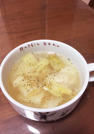 これでもかっ！白ネギたっぷりスープ-レシピのメイン写真