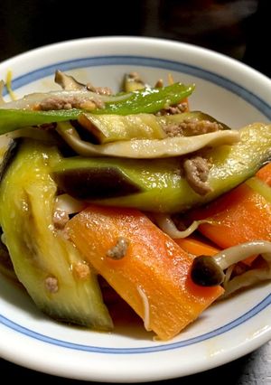 簡単！野菜たっぷり6種 麻婆ナス-レシピのメイン写真