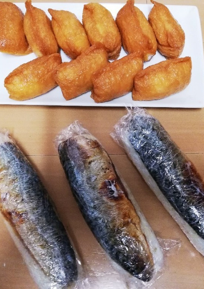 さばの棒寿司と稲荷寿司-レシピのメイン写真
