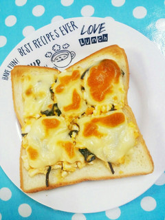 ごま昆布でいつものタマゴトーストが大変身-レシピのメイン写真