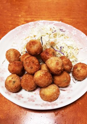 鶏つくねでコロコロメンチ☆-レシピのメイン写真