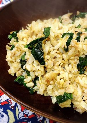 ほっこり味のツナとほうれん草のチャーハン-レシピのメイン写真