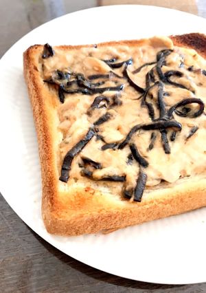 ふじっ子煮のツナマヨトースト-レシピのメイン写真