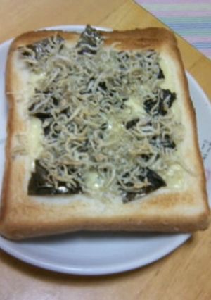 ☆じゃこ海苔チーズトースト☆-レシピのメイン写真