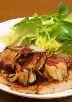 豚肩ロースのステーキ　赤ワインソース-レシピのメイン写真