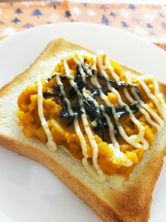 カボチャとごま昆布のチーズトースト-レシピのメイン写真