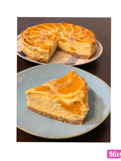 【覚書き】桃のチーズケーキ-レシピのメイン写真