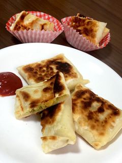 ツナとコーンのカレーマヨ包み焼き。○-レシピのメイン写真