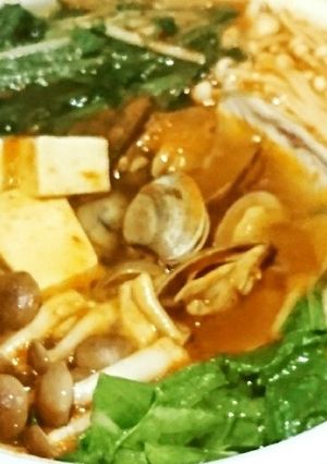 簡単海鮮キムチ鍋-レシピのメイン写真