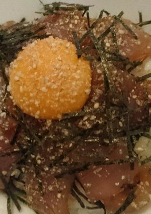 月見♪漬けマグロ丼-レシピのメイン写真