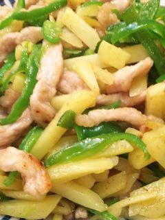 中華・豚肉とピーマンとジャガイモの塩炒め-レシピのメイン写真