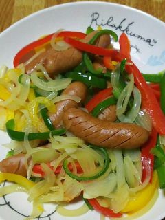 ウィンナーの野菜炒め-レシピのメイン写真