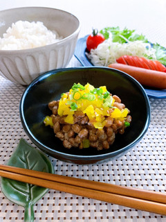 私の好きな食べ方★納豆たくあん-レシピのメイン写真
