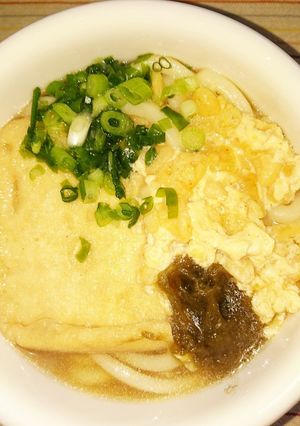 大きなきつねうどん(^ー^)-レシピのメイン写真