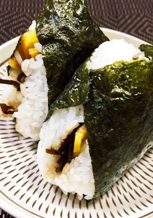 ✿たくあんしそ昆布おにぎり✿-レシピのメイン写真