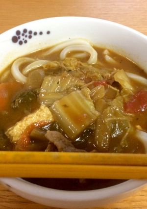 カレーリメイク/和風カレーうどん-レシピのメイン写真