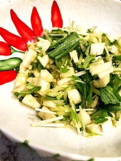 水菜とはんぺんの簡単和風サラダ-レシピのメイン写真