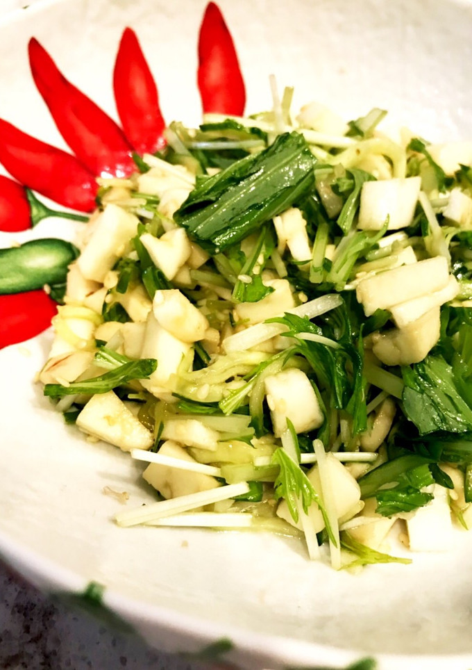 水菜とはんぺんの簡単和風サラダ-レシピのメイン写真