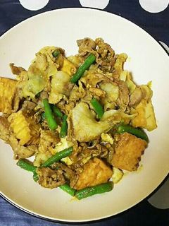 厚揚げと豚肉のカレーいため-レシピのメイン写真