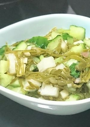 混ぜるだけ☆めかぶと夏野菜の香味和え☆-レシピのメイン写真