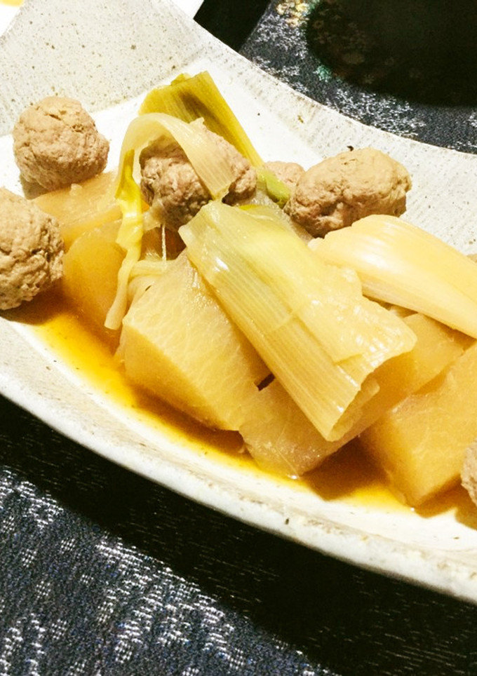 ぶつ切りネギと大根のシミシミ〜な煮物-レシピのメイン写真