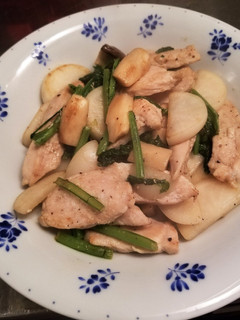 カブと鶏胸肉の炒めもの-レシピのメイン写真