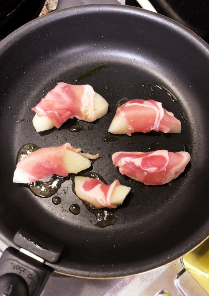やってTRYしてみた 梨の肉巻き焼き-レシピのメイン写真