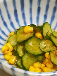 きゅうりとコーンの酢の物♪-レシピのメイン写真