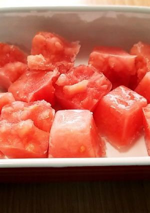 離乳食 トマトキューブ-レシピのメイン写真