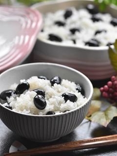 みたまご飯(黒豆の蒸しおこわ)-レシピのメイン写真