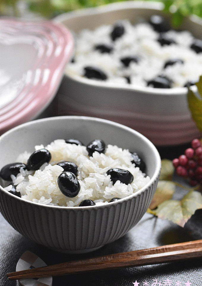 みたまご飯（黒豆の蒸しおこわ）-レシピのメイン写真
