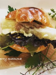 フジッコ煮とちくわ天のホットサンド♪-レシピのメイン写真