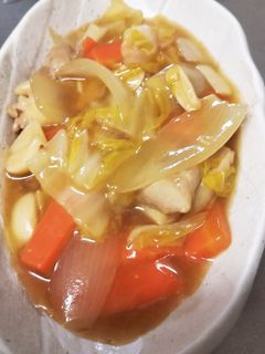 とりももと白菜のトロトロ炒め-レシピのメイン写真