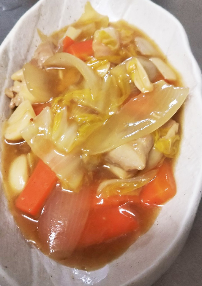 とりももと白菜のトロトロ炒め-レシピのメイン写真