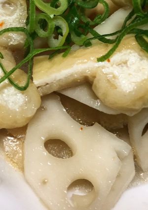 レンコンと油揚げの白だし煮-レシピのメイン写真