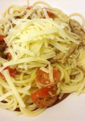 サバ缶パスタ-レシピのメイン写真
