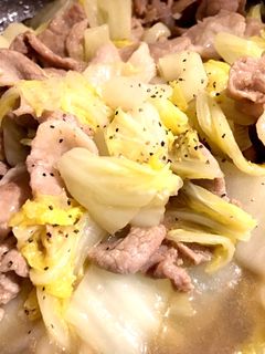 白菜と豚コマの炒め煮-レシピのメイン写真