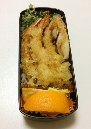 51、「丼、丼、食べて!」天丼弁当-レシピのメイン写真