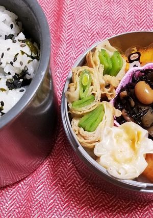 スナップエンドウの豚肉巻弁当-レシピのメイン写真