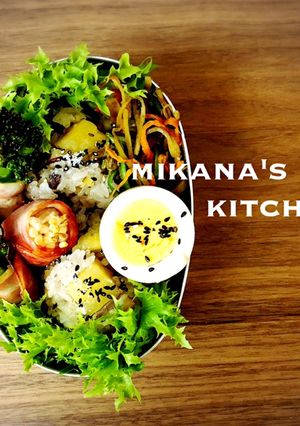 さつまいもおこわおにぎり弁当♪♪-レシピのメイン写真