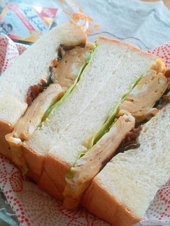 生姜こんぶの厚焼き玉子サンド-レシピのメイン写真