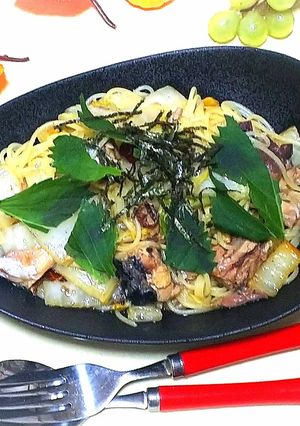 白菜と鯖缶の和風パスタ♪-レシピのメイン写真