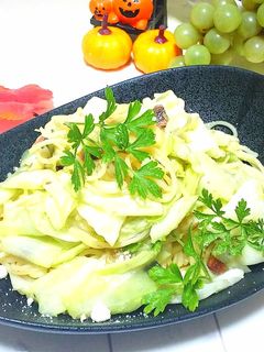 キャベツのペペロンチーノ-レシピのメイン写真