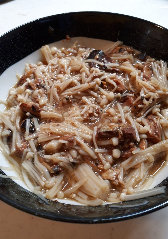 レンジで簡単☆エノキのサバ缶合え-レシピのメイン写真