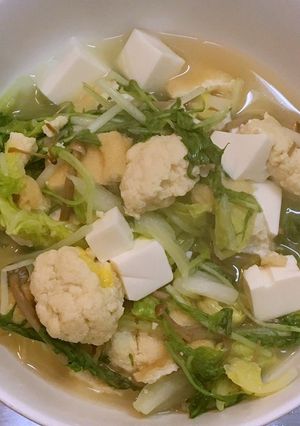 粉豆腐入り鶏肉団子の海鮮汁-レシピのメイン写真