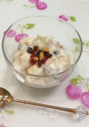 ドライフルーツの豆乳ヨーグルト漬け◇-レシピのメイン写真
