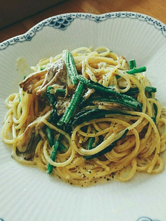 舞茸とほうれん草のクリームパスタ-レシピのメイン写真