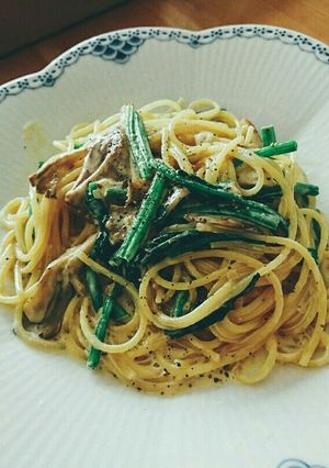 舞茸とほうれん草のクリームパスタ-レシピのメイン写真